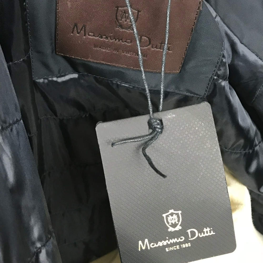 Navy Quilted Jacket - Picture 5 of 9